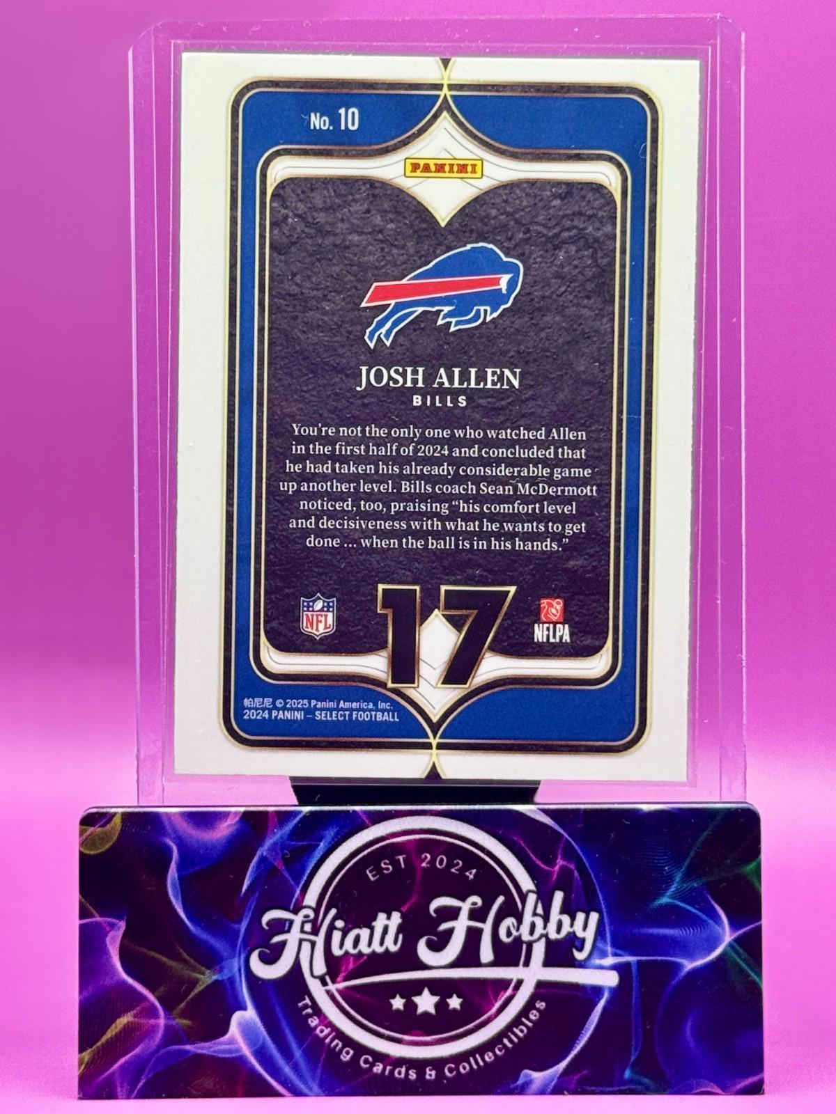 2024 Panini Select - Select Numbers - Josh Allen #10