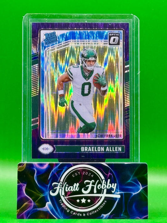 2024 Panini Donruss Optic - Braelon Allen #211 - Purple Shock Prizm (RC)