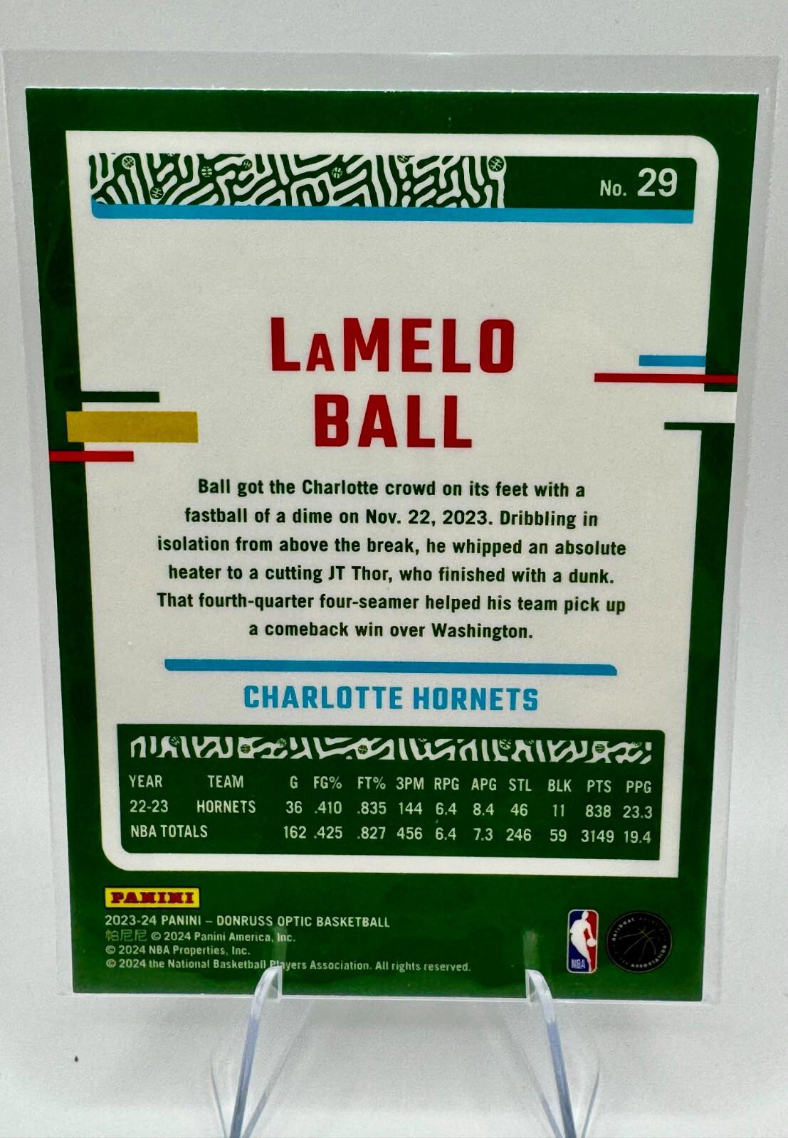 2023 Panini Donruss Optic Basketball - Charlotte Hornets - Lot of 2