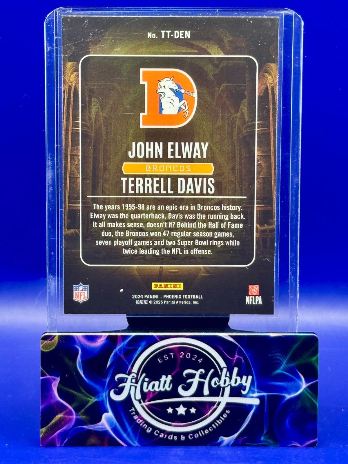 2024 Panini Phoenix - Elway/Davis #TT-DEN - Treasured Tandems