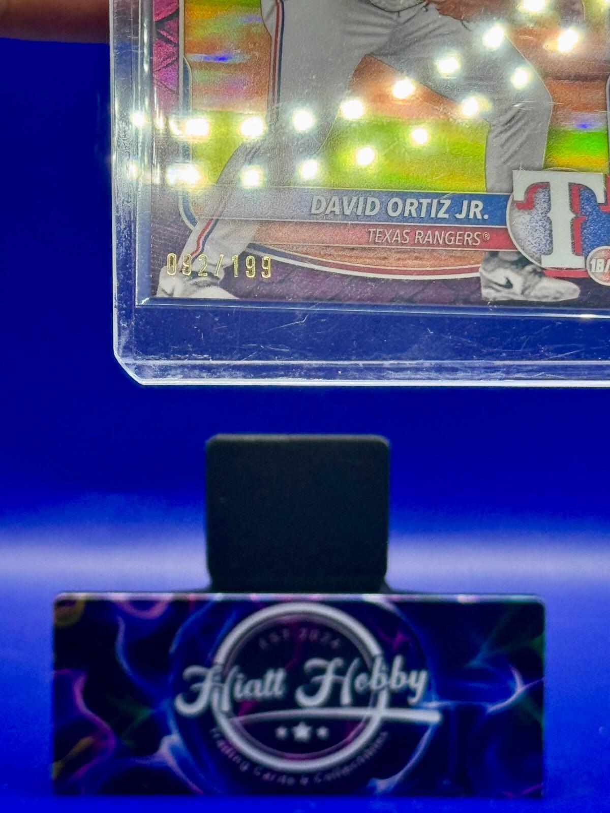 2025 Bowman Chrome - David Ortiz Jr #BCP-29 - Purple Reptillian Refractor /199
