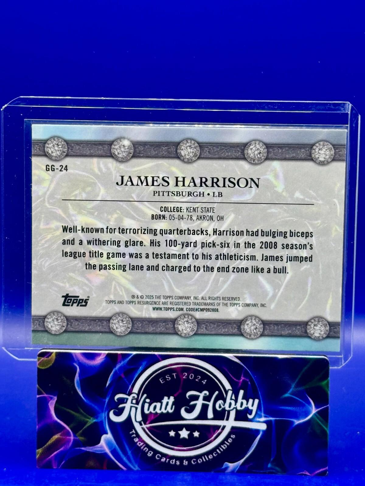 2024 Topps Resurgence - James Harrison #GG-24 - Glimmer and Gleam