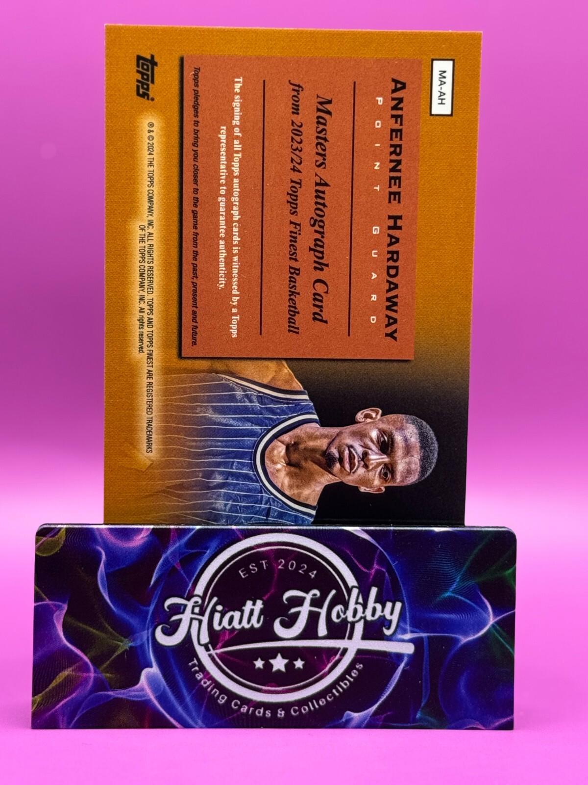 2023 Topps Finest Basketball - Anfernee Hardaway #MA-AH - Gold Masters Auto /50