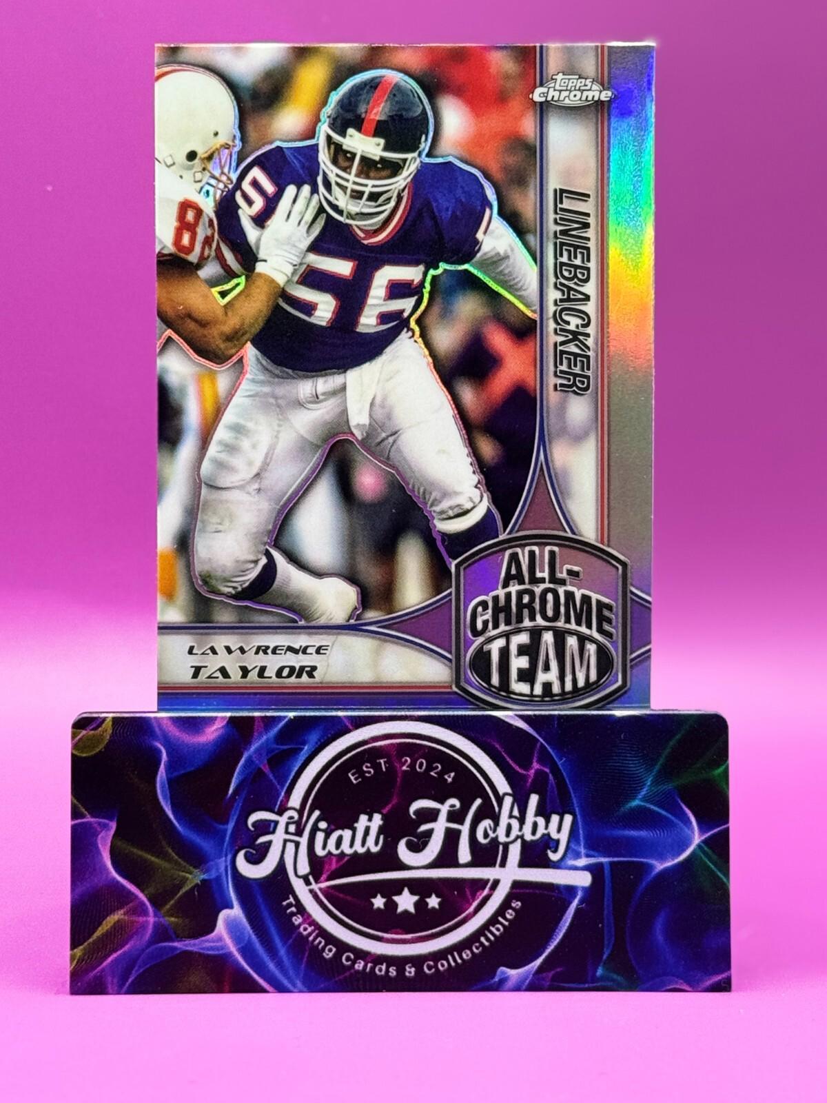 2024 Topps Chrome Football - Lawrence Taylor #ACT-16 - All Chrome Team Refractor