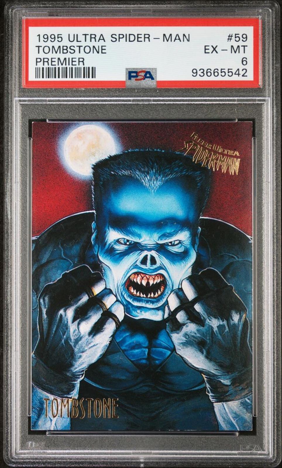 1995 Ultra Spider Man Premier Tombstone #59 PSA9