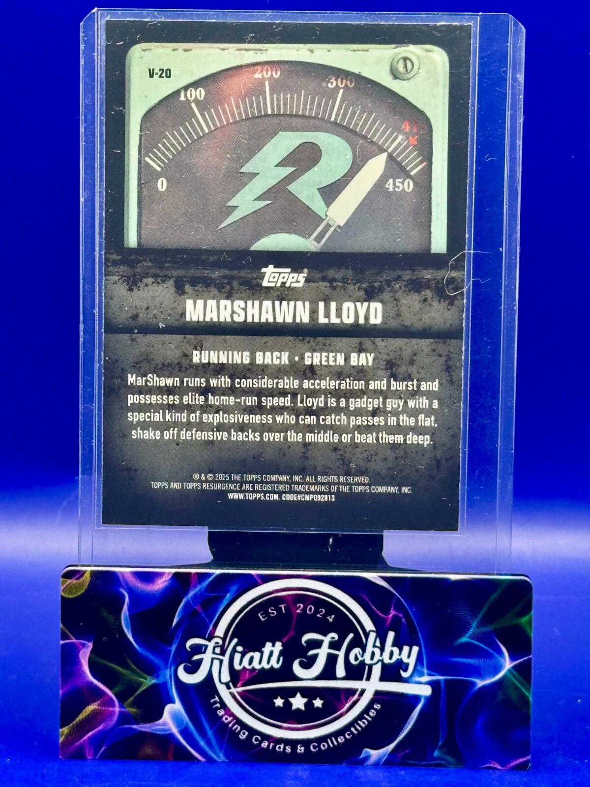 2024 Topps Resurgence - Marshawn Lloyd #V-20 - Voltaic (RC)