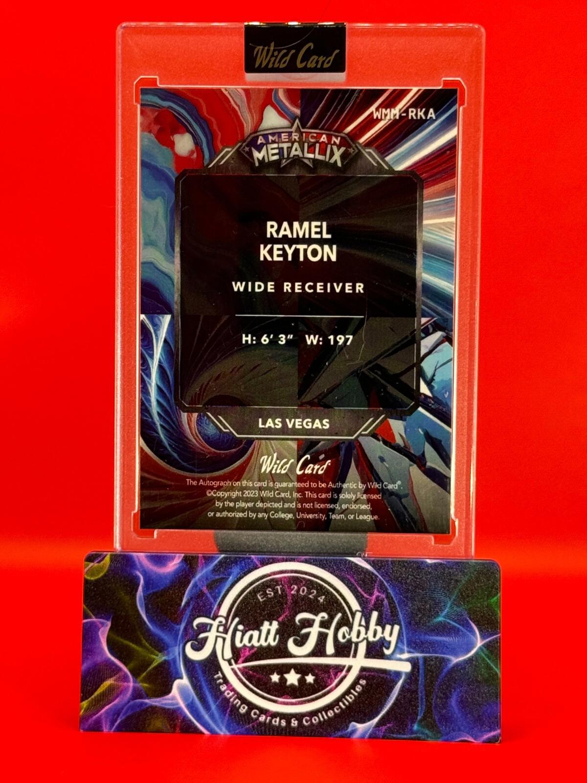 2023 Wild Card Metallix - Ramel Keyton #WMM-RKA - Wave Auto /12