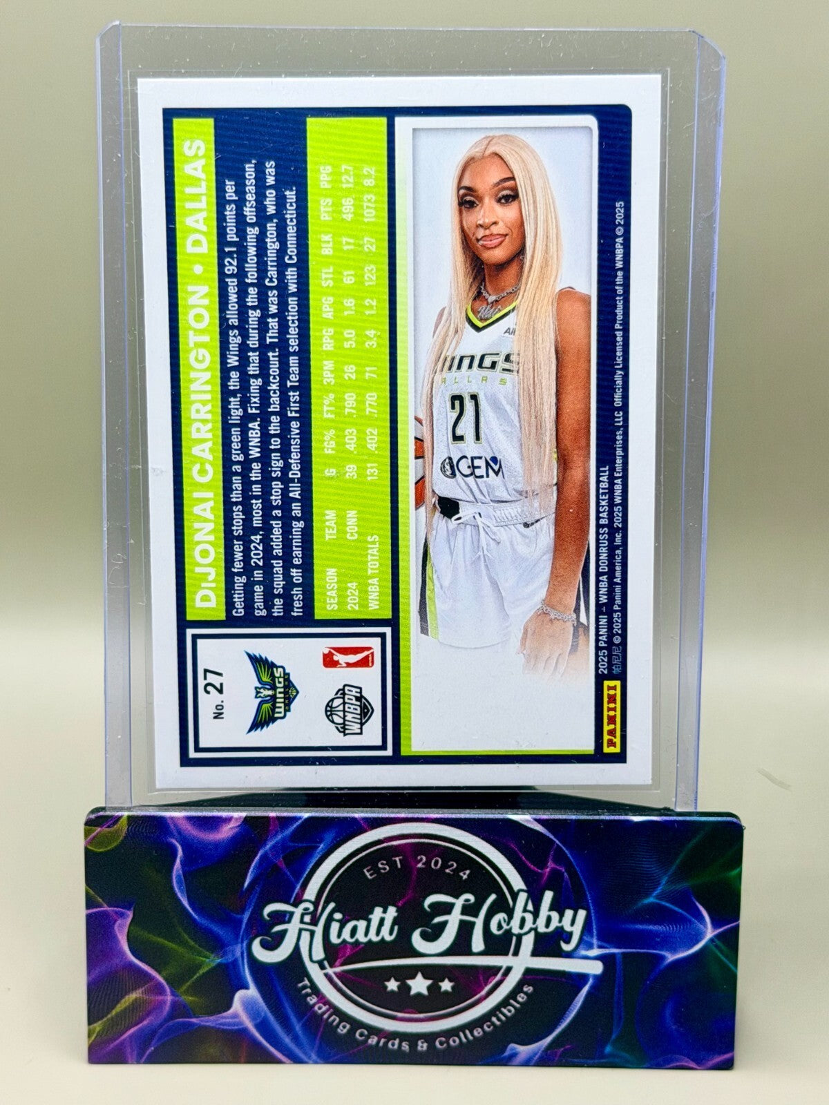 2025 Panini Donruss WNBA - #27 DiJonai Carrington - Holo
