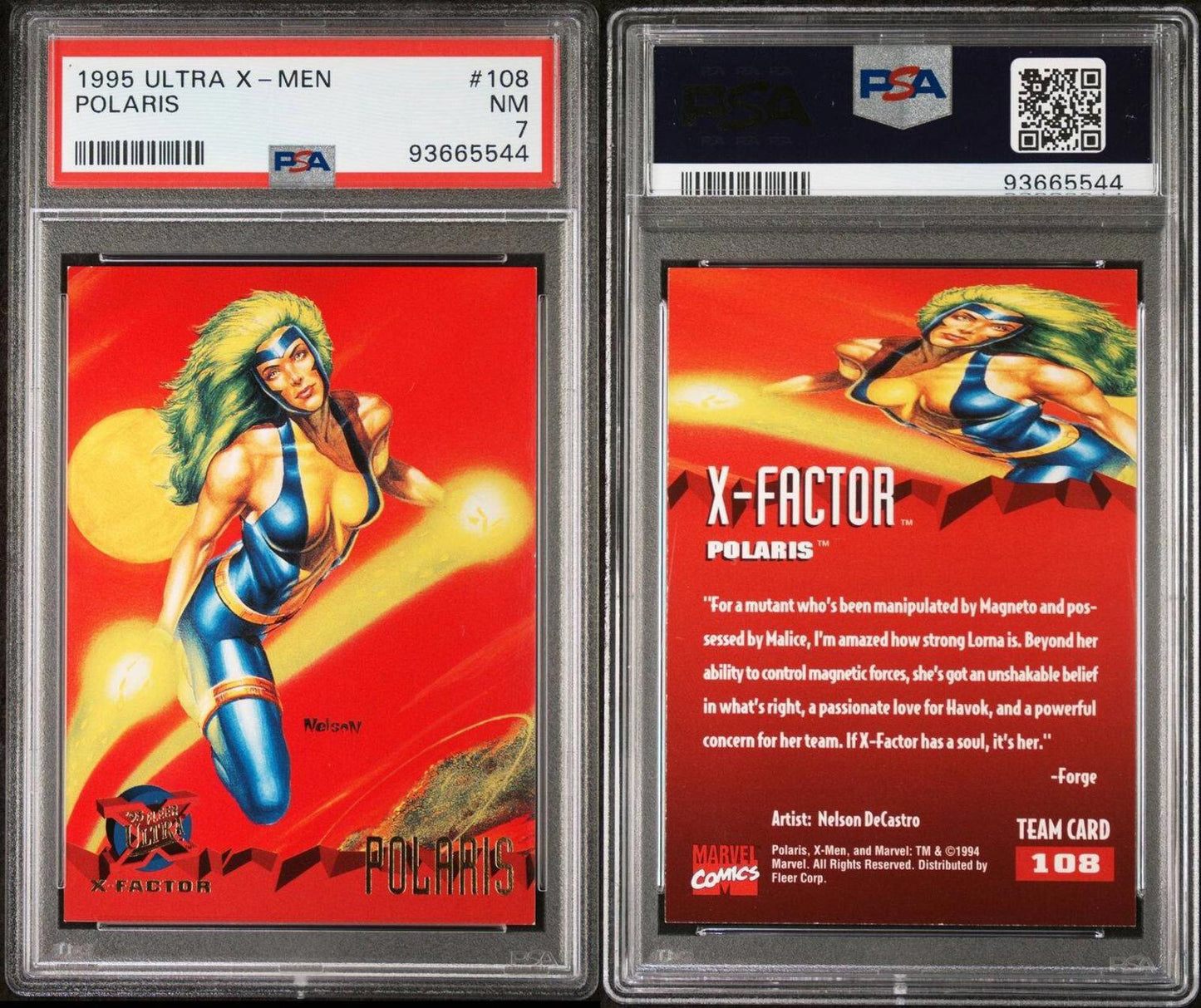 1995 Fleer Ultra X-Men Polaris #108 PSA 7