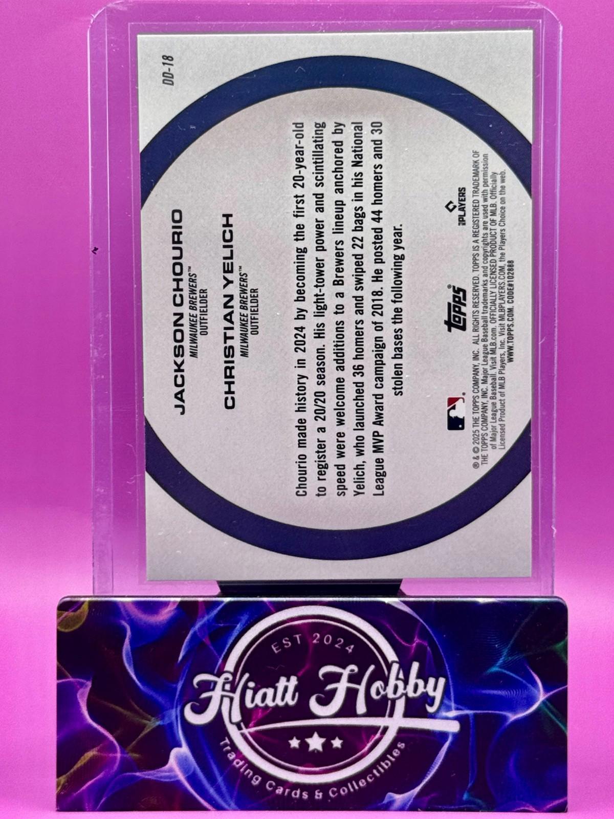2025 Topps Series 2 - Chourio / Yelich #DD-18 - Duos