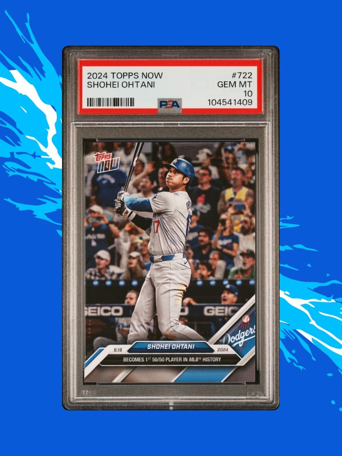 2024 Topps Now - Shohei Ohtani #722 - First 50/50 Player - PSA 10 🔥