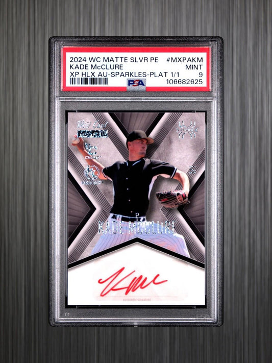 2023 Wild Card Matte - Kade McClure - Grey X-Plode - Silver Auto 1/1 - PSA 9