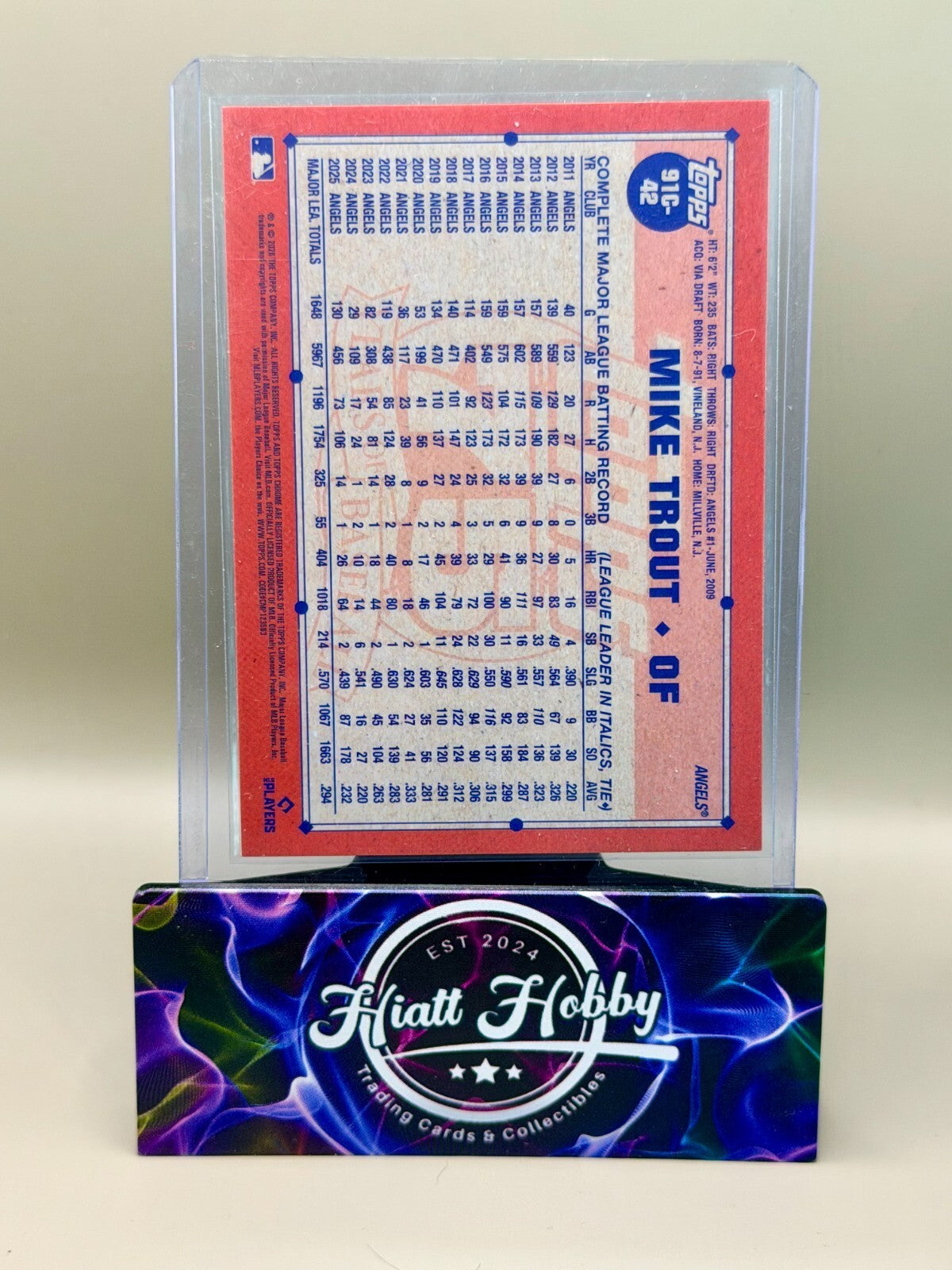 2026 Topps Series 1 - #91C-42 Mike Trout - 1991 Topps Silver Pack Mojo