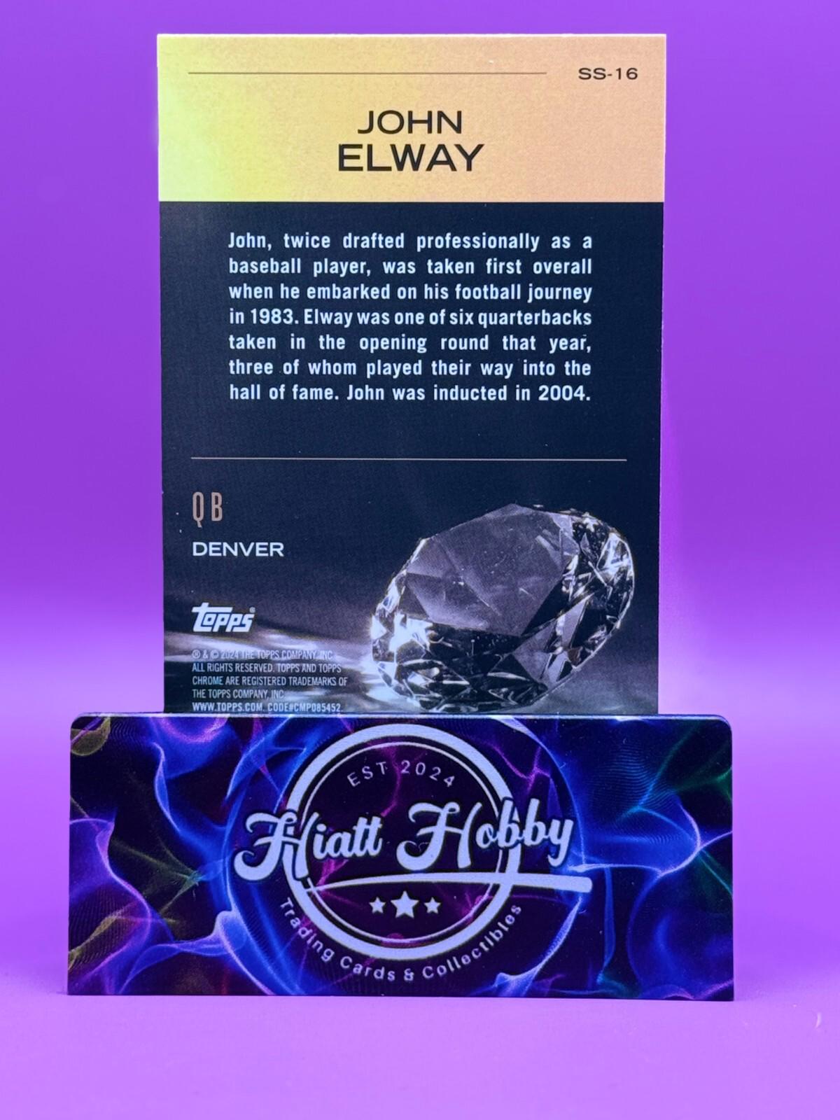 2024 Topps Chrome Football - John Elway #SS-16 - Sunday Swag