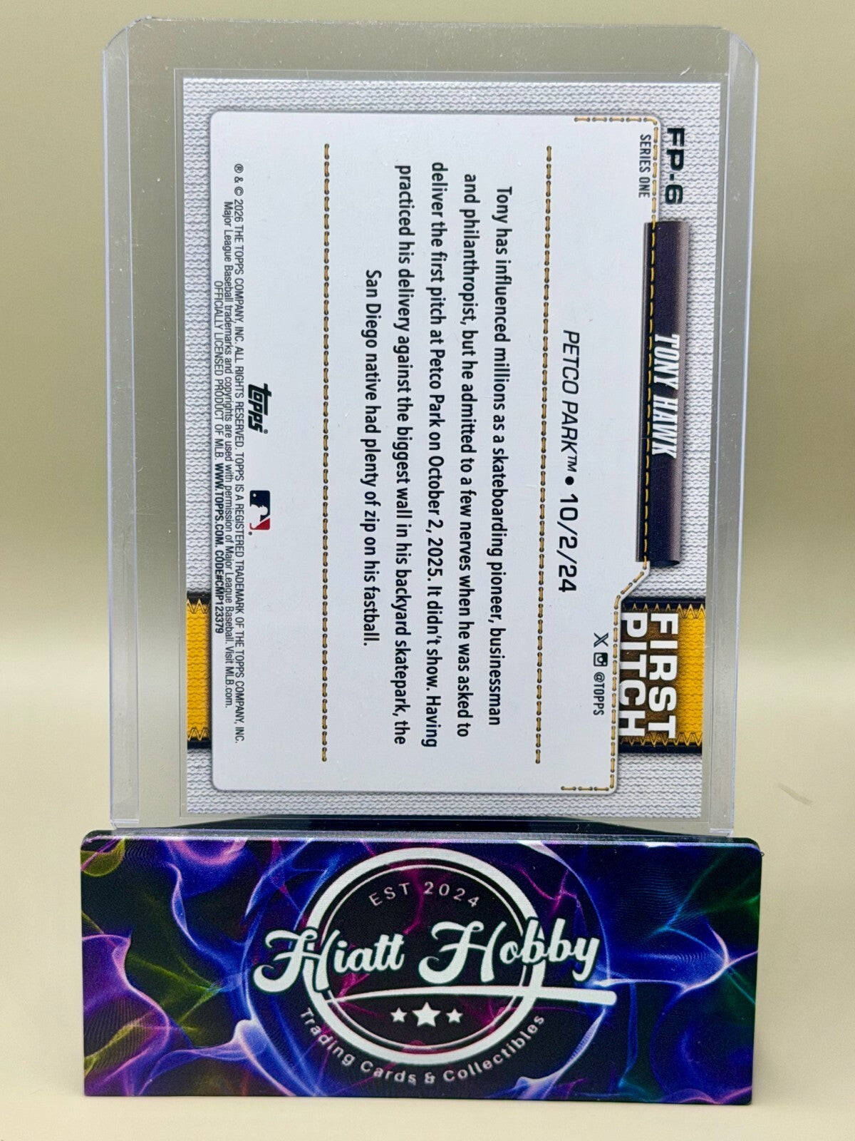 2026 Topps Series 1 - #FP-6 Tony Hawk - First Pitch