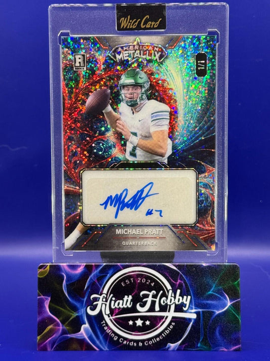 2023 Wild Card Metallix - Michael Pratt - Wildfractal Auto - Red/White/Blue 1/1