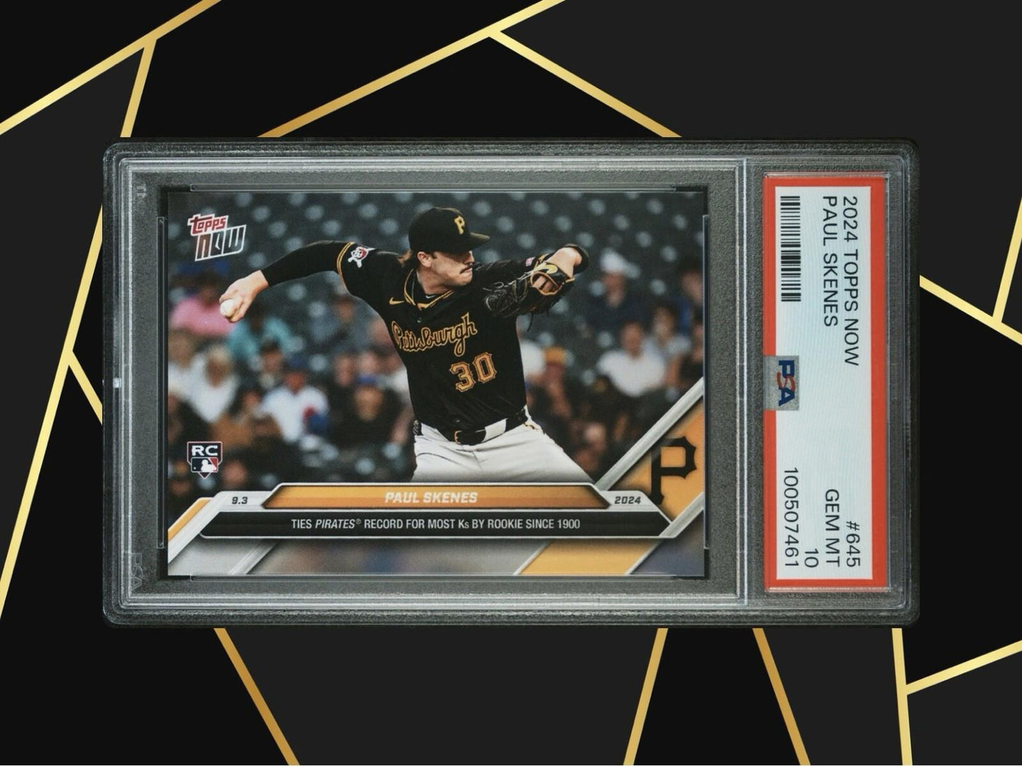 2024 Topps Now - #645 Paul Skenes (RC) PSA 10 🔥