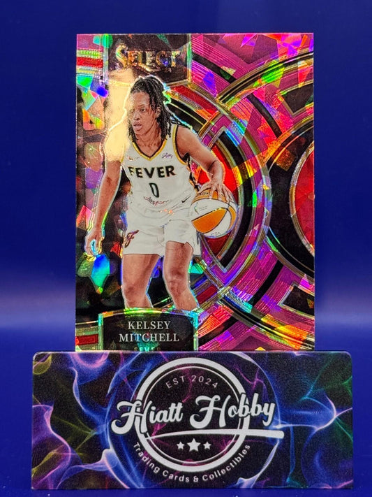 2024 Panini Select WNBA - Premier Level #118 - Kelsey Mitchell - Pink Ice