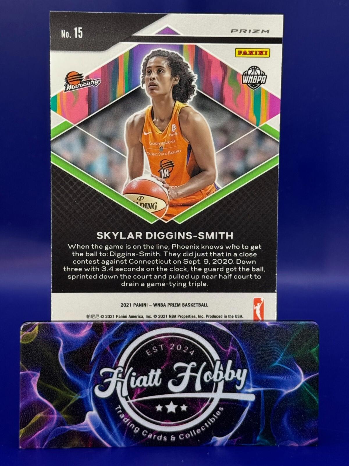 2021 Panini Prizm WNBA - Fearless Green Prizm #15 Skylar Diggins-Smith