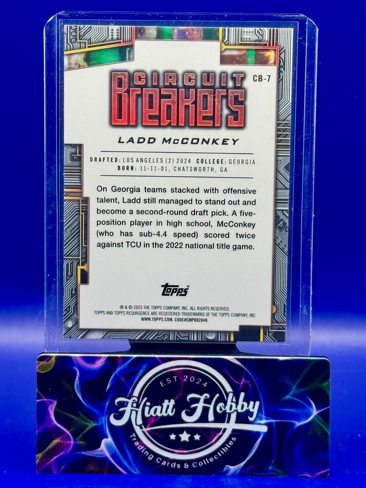 2024 Topps Resurgence - Ladd McConkey #CB-7 - Circuit Breakers (RC)
