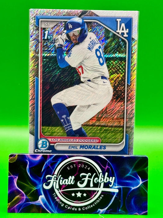 2024 Bowman Chrome Baseball - Emil Morales #BCP-221 - Shimmer Refractor