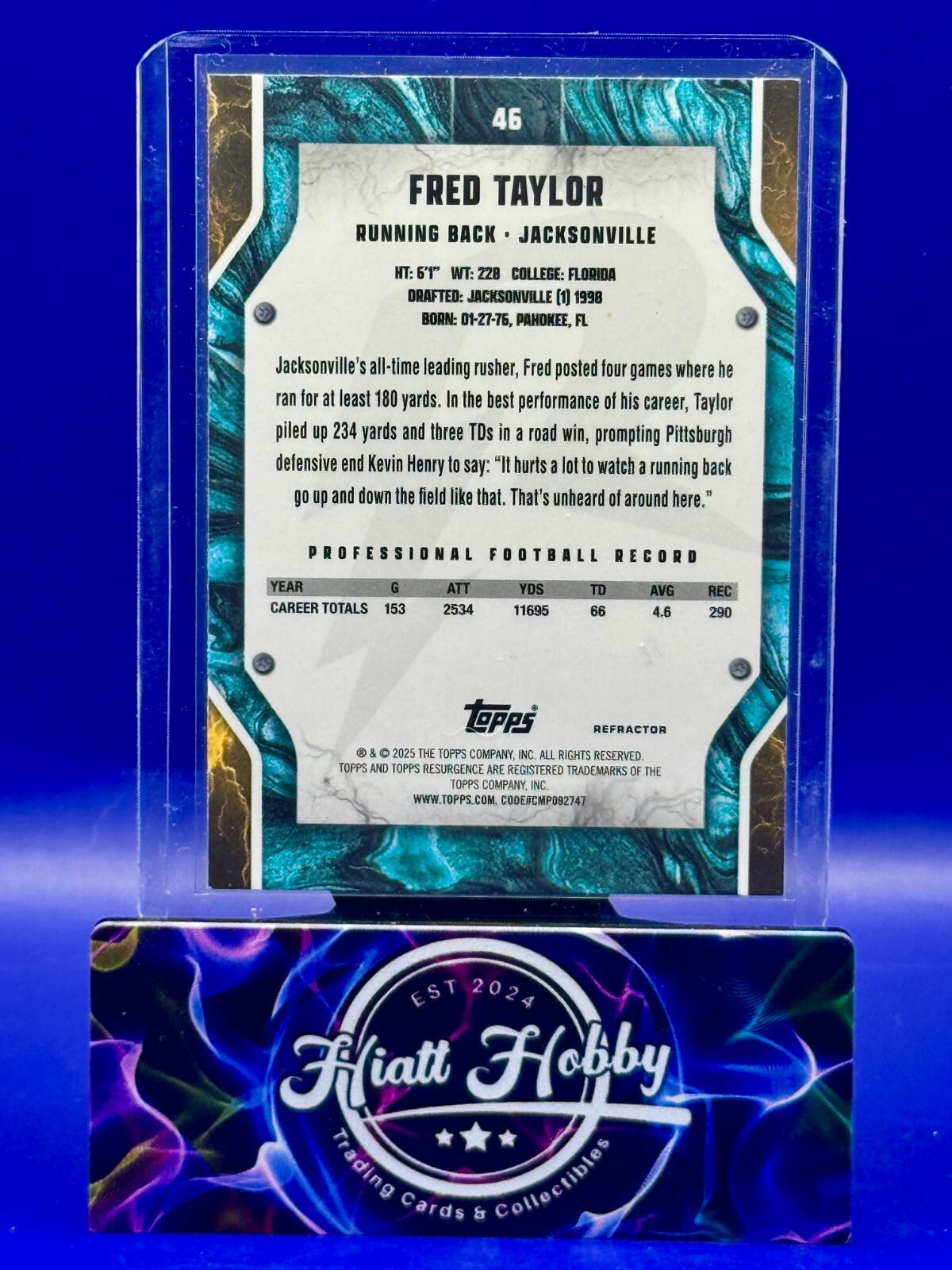 2024 Topps Resurgence - Fred Taylor #46 - Refractor