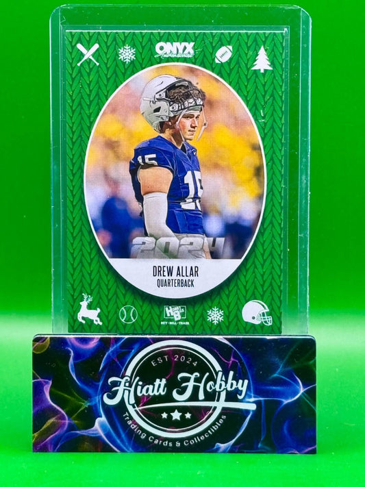 2024 Onyx Holiday Cards - Drew Allar - Green /500