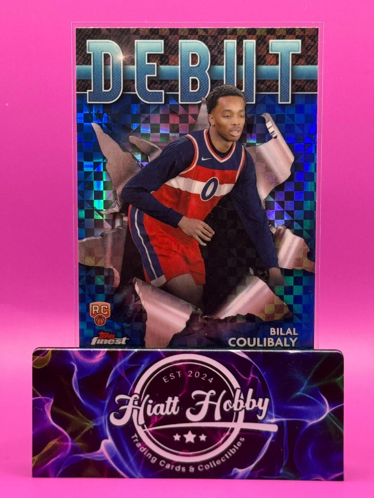 2023 Topps Finest Basketball - Bilal Caulibaly #D-5 - Debut - Blue Checker /99
