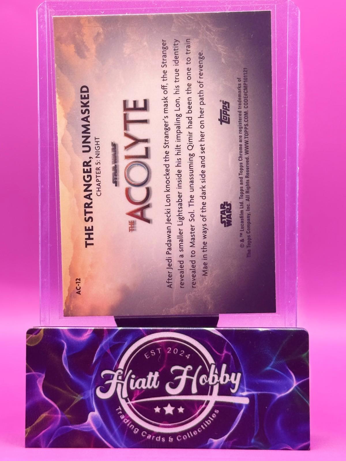 2025 Topps Chrome Star Wars - The Stranger, Unmasked #AC-12 - Acolyte - Refracto