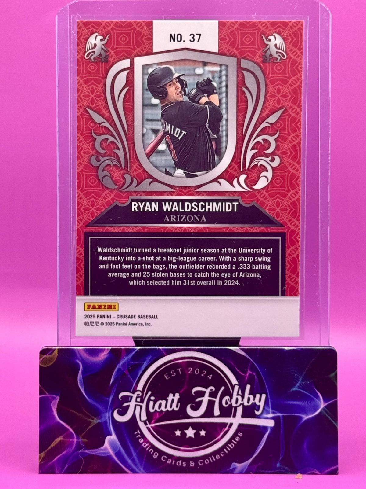2025 Panini Crusade - Ryan Waldschmidt #37 - Blue Crusade (RC)