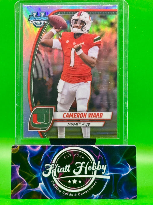 2024 Bowman Chrome U Football - Cam Ward #38 - Refractor