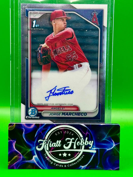 2024 Bowman Chrome - Jorge Marcheco #CPA-JMH - Chrome Prospect Auto (RC, AU)