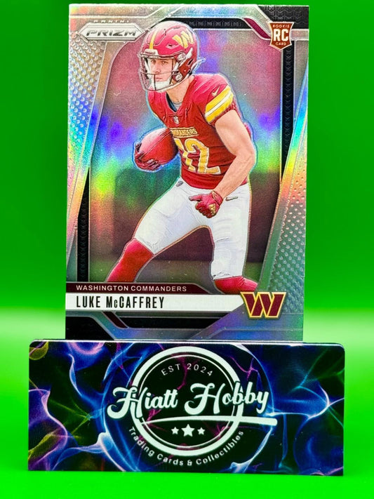 2024 Panini Prizm - Rookies Silver Prizm #367 Luke McCaffrey (RC)