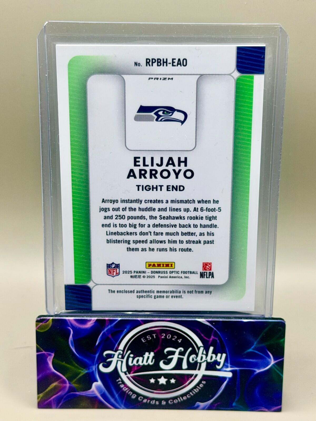 2025 Panini Donruss Optic - Elijah Arroyo - Rookie Phenom Relic - Blue Hyper