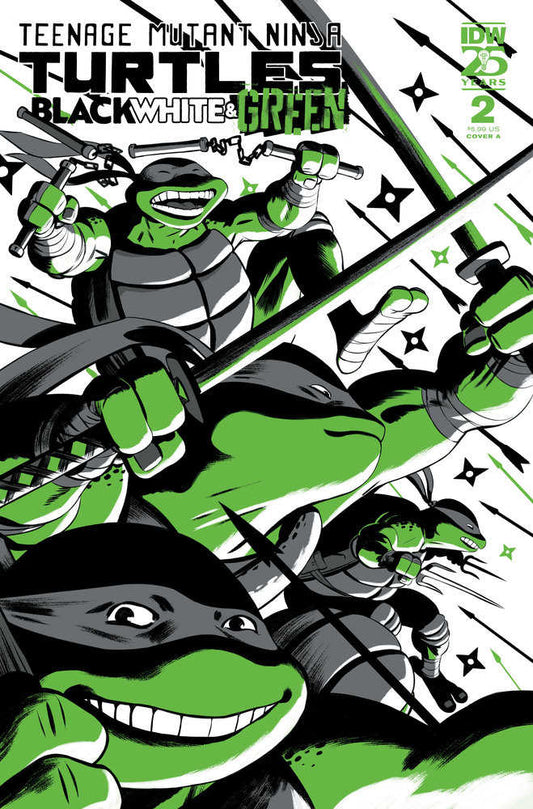 Teenage Mutant Ninja Turtles: Black, White, And Green #2 Cover A (RodrÃGuez)