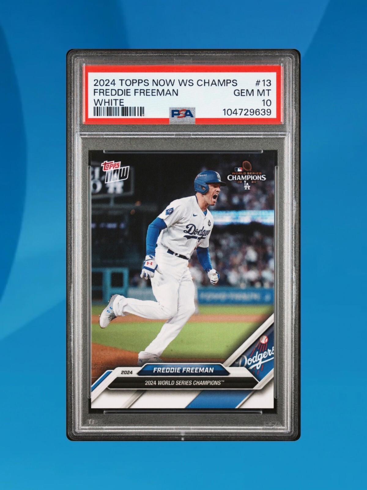 2024 Topps Now - Freddie Freeman #WS-13 - White Parallel - PSA 10