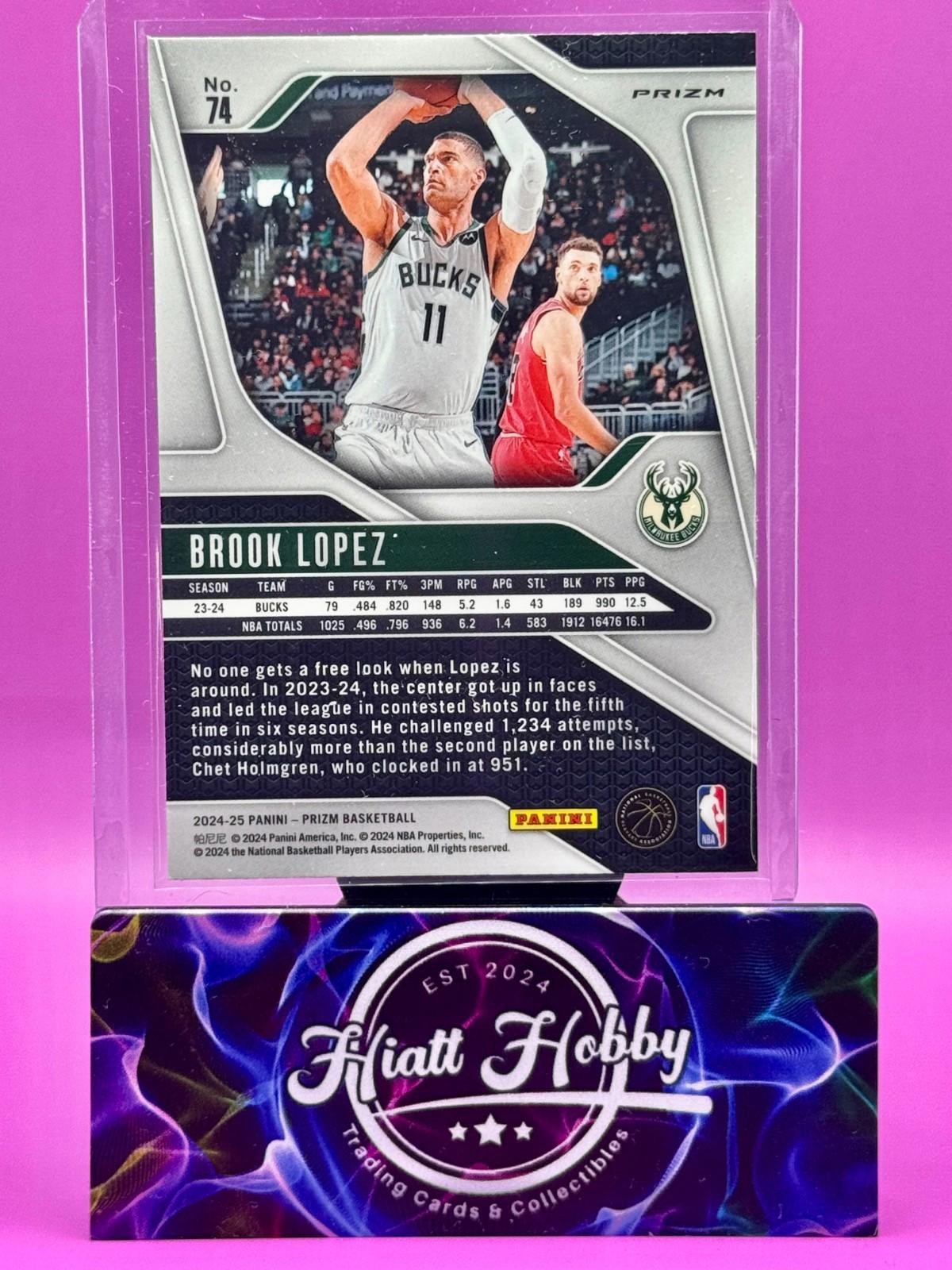2024-25 Panini Prizm - Brook Lopez #74 Silver Prizm