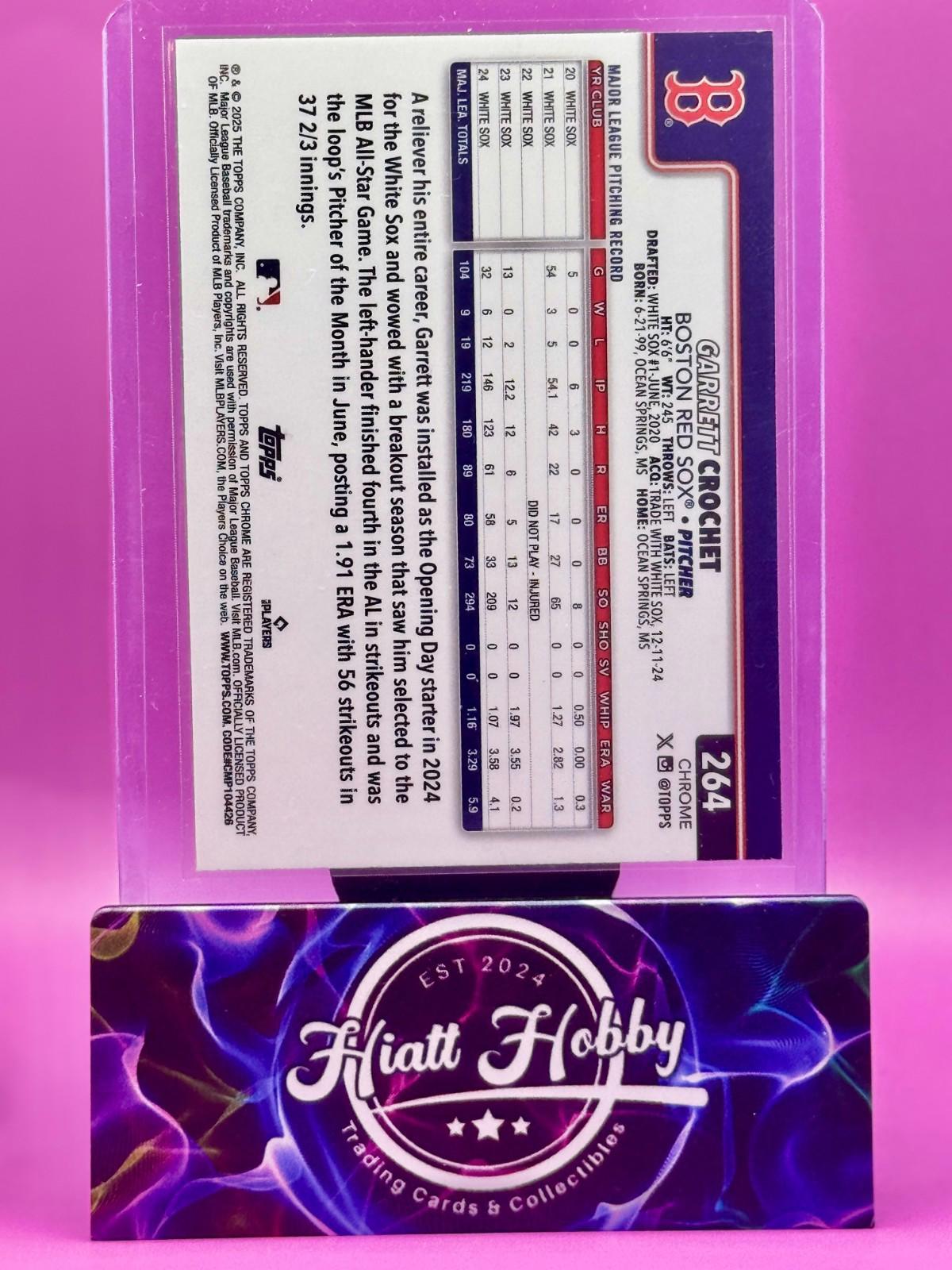 2025 Topps Chrome Logofractor - Garrett Crochet #264