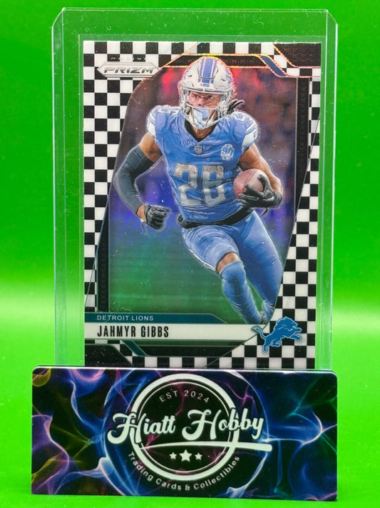 2024 Panini Prizm Football - Jahmyr Gibbs #93 - Black & White Checker Prizm