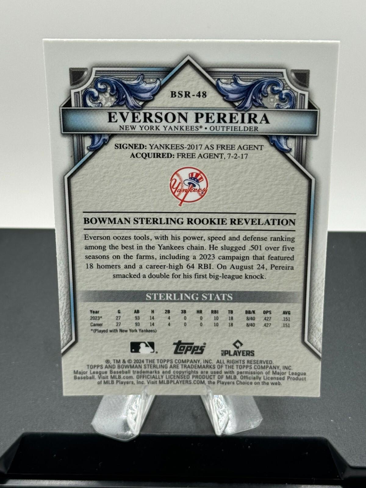 2024 Bowman Sterling - Everson Pereira #BSR-48