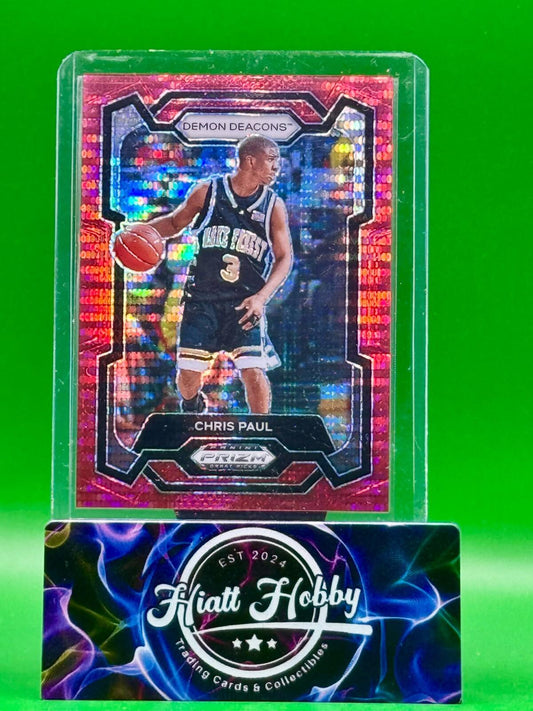 2024 Panini Prizm Draft Picks - Chris Paul #53 Red Pulsar Prizm /299