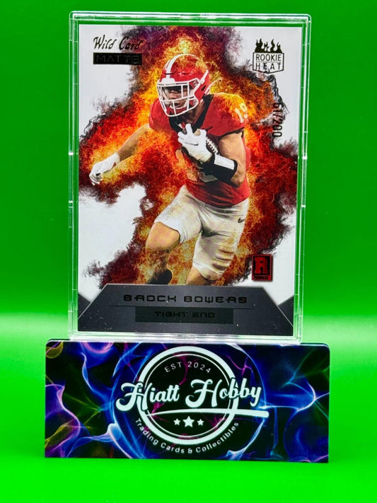 2023 Wild Card Matte Football - Brock Bowers #RH-BB - Rookie Heat /200
