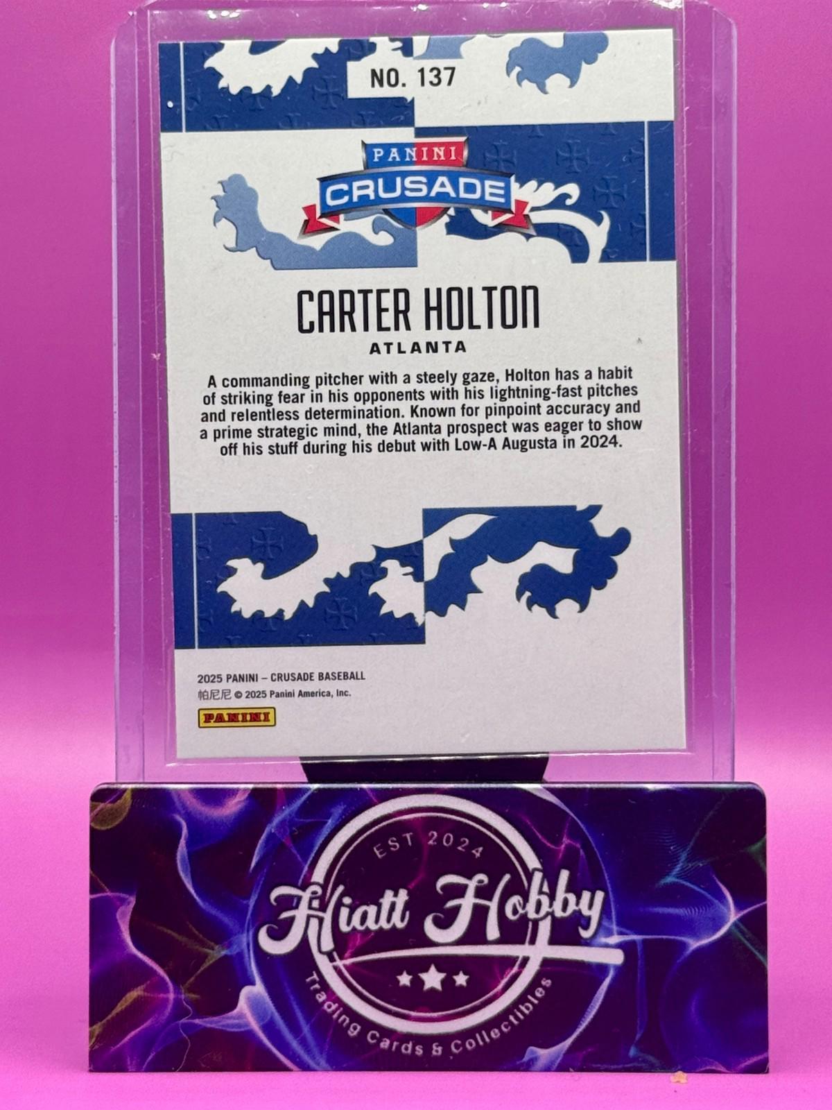 2025 Panini Crusade - Carter Holton #137 - Silver (RC)
