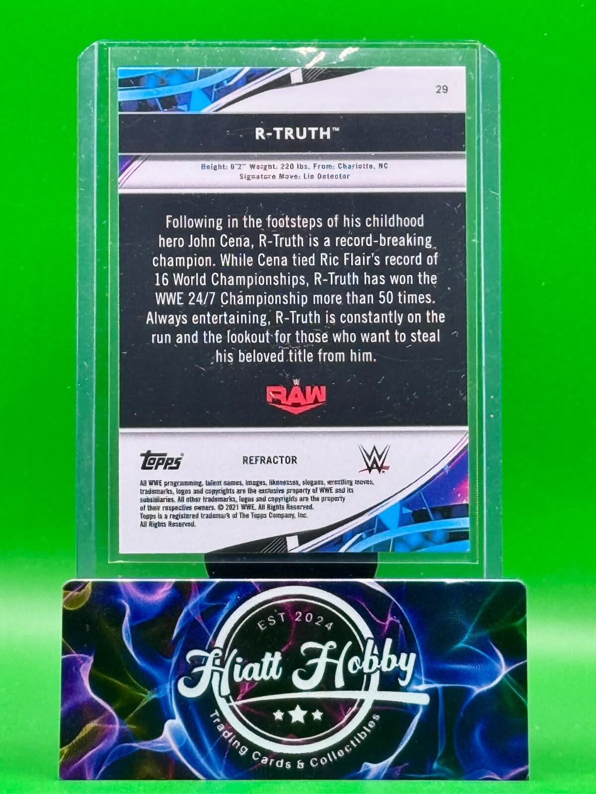 2021 Topps Finest WWE - R-Truth #29 - Refractor