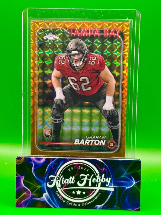 2024 Topps Chrome Football - Graham Barton #288 - Gold Geometric /50 (RC)