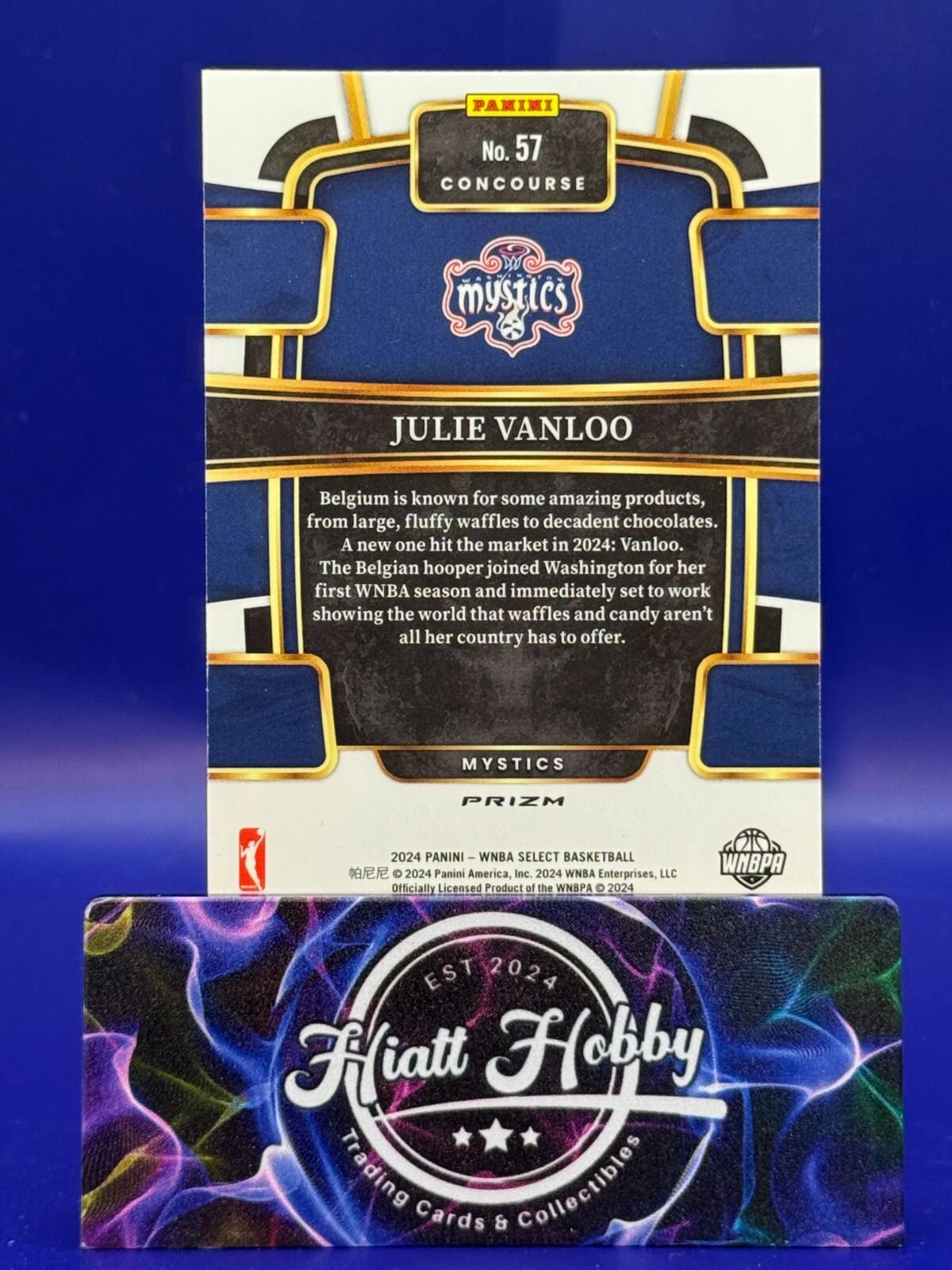 2024 Panini Select WNBA - Concourse #57 - Julie Vanloo (RC) - Pink Ice