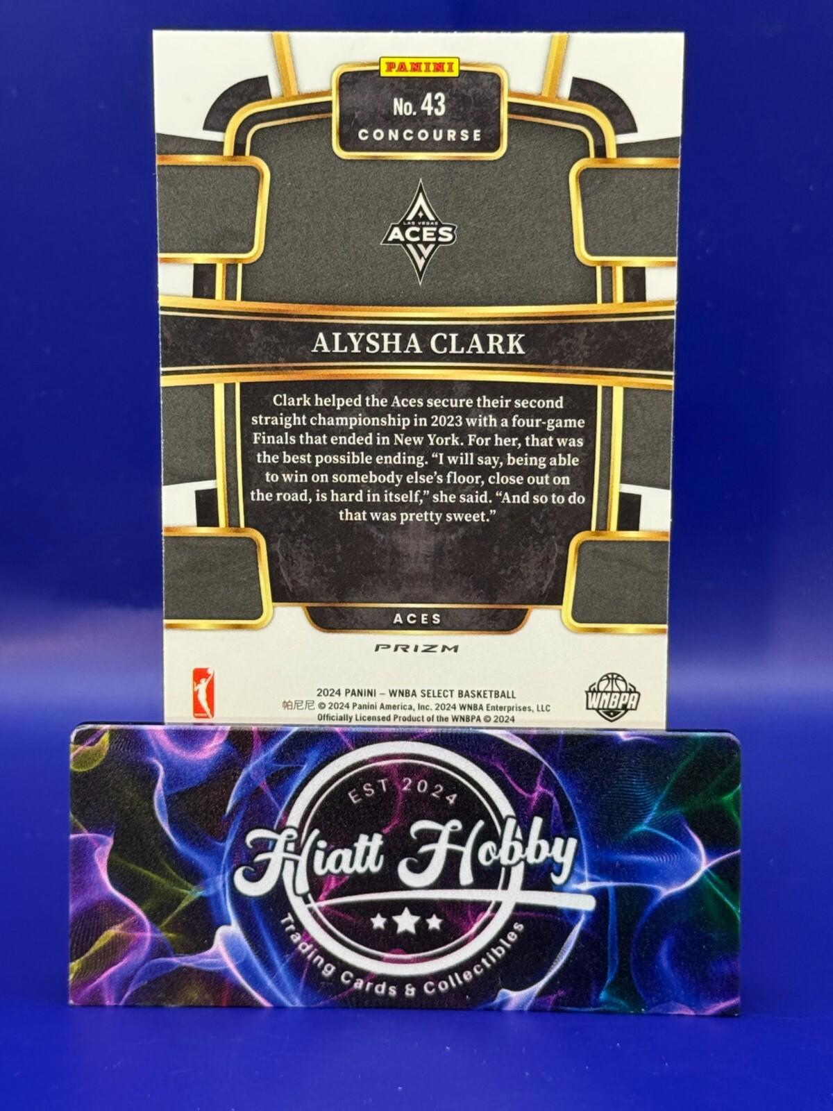 2024 Panini Select WNBA - Concourse #43 Alysha Clark - Silver Holo
