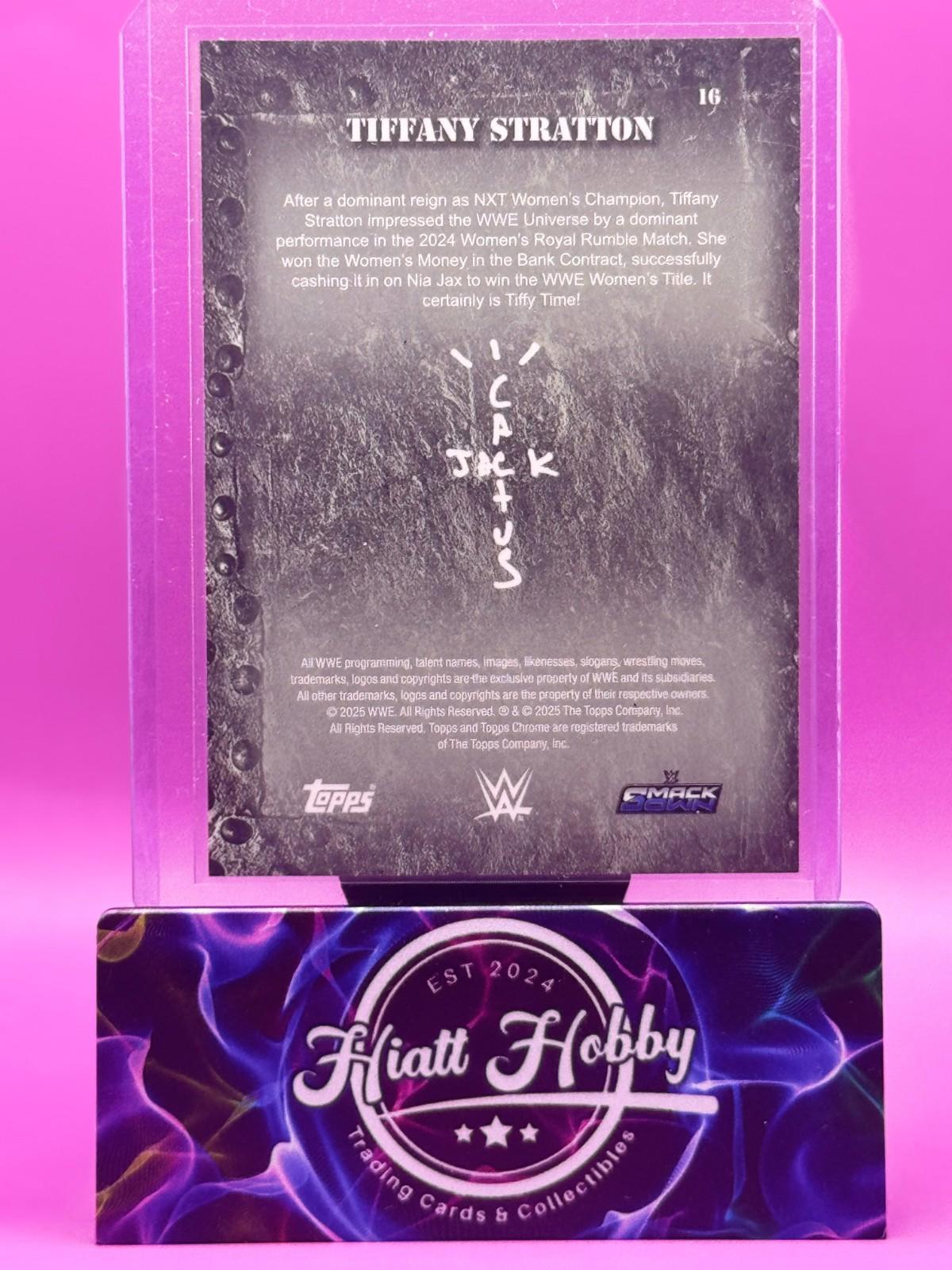 2025 Topps Chrome Cactus Jack WWE - Tiffany Stratton #16