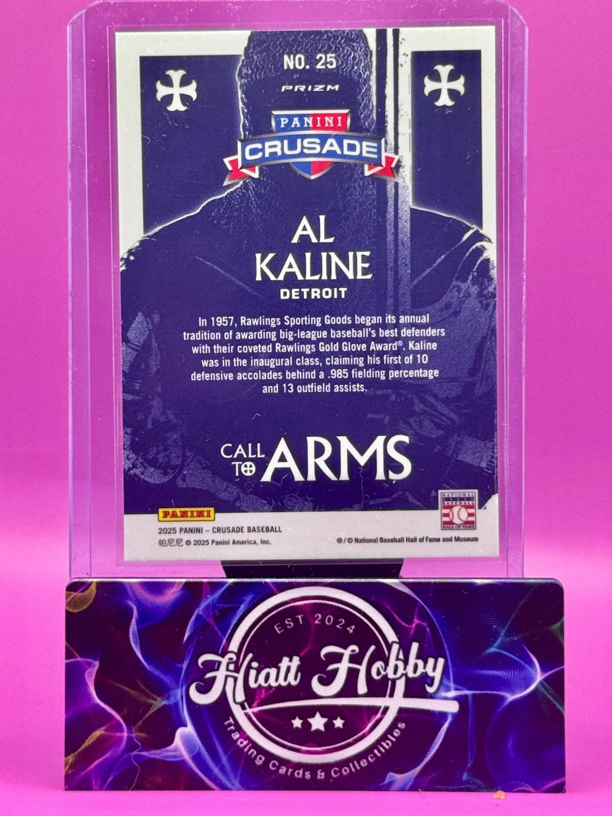 2025 Panini Crusade - Al Kaline #25 - Call to Arms - Silver Prizm