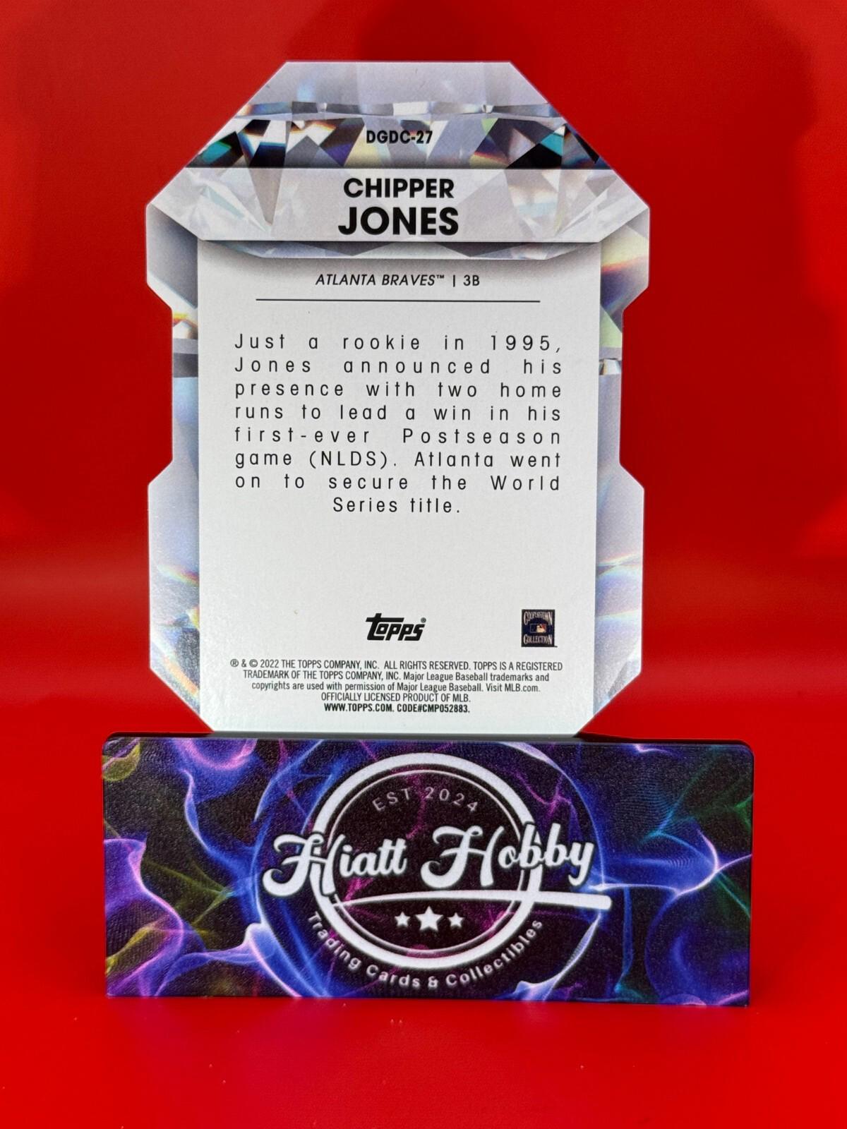 2022 Topps Series 2 - Diamond Greats Die-Cuts #DGDC-27 Chipper Jones